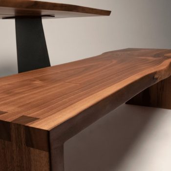 American Walnut Waterfall Bench - L'Atelier Mata